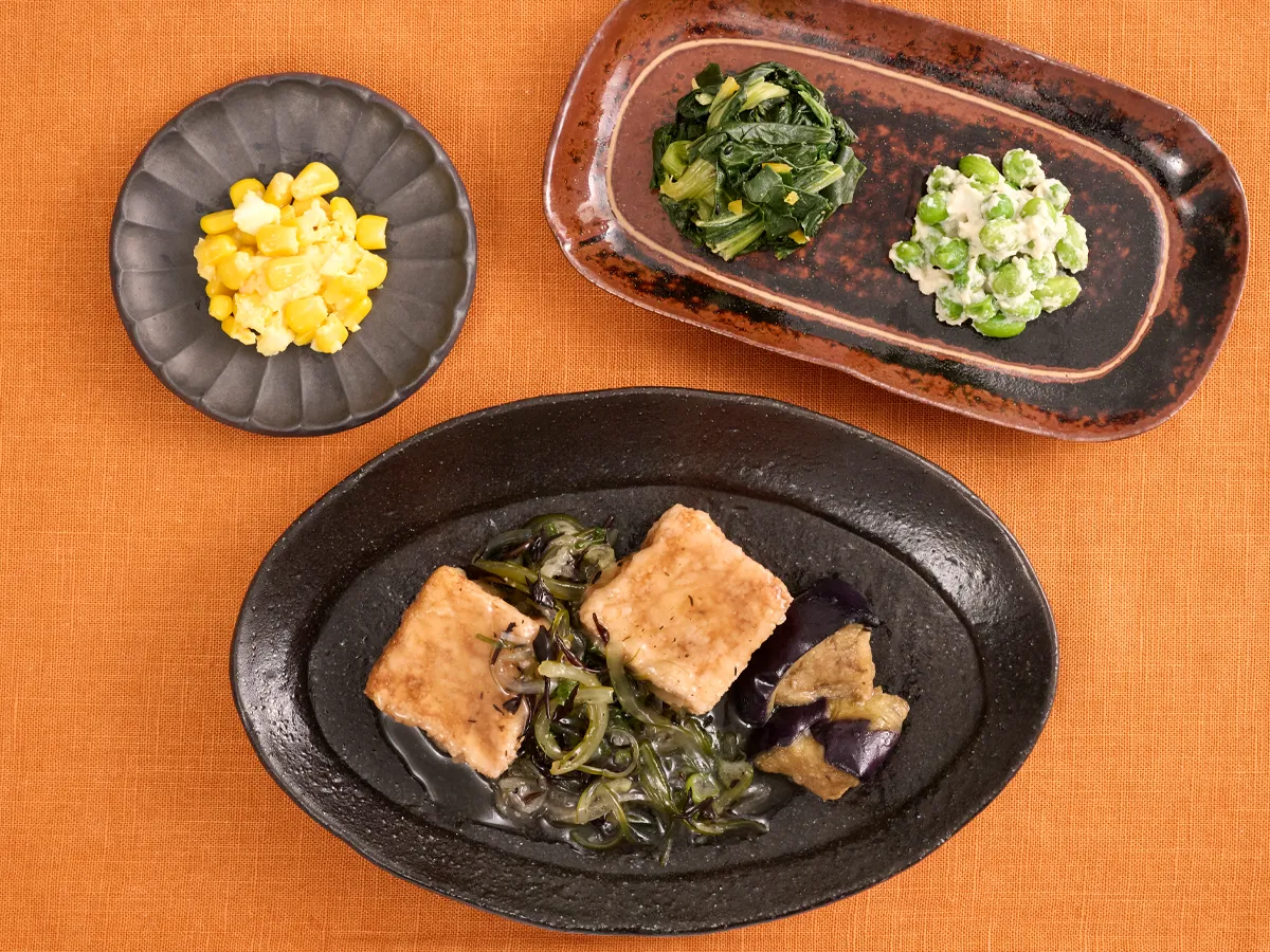 つるんと磯仕立ての揚げ出し豆腐