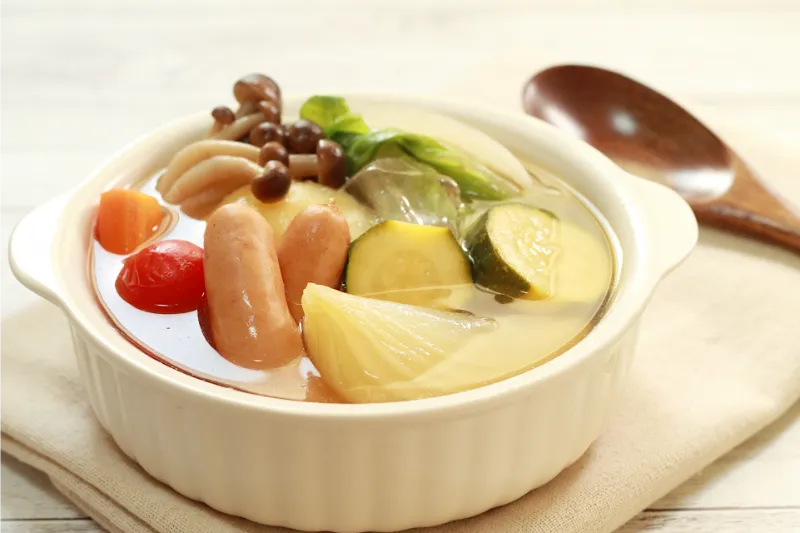 抗酸化ビタミンが豊富な食べ物がとれるスープ