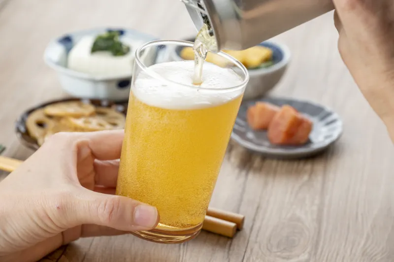 太る原因になりにくいお酒第2位発泡酒の画像